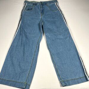 Alab 26" Mega Leg Rave Oversized Baggy Fit Jeans Med Blue JNCO STYLE 36x31